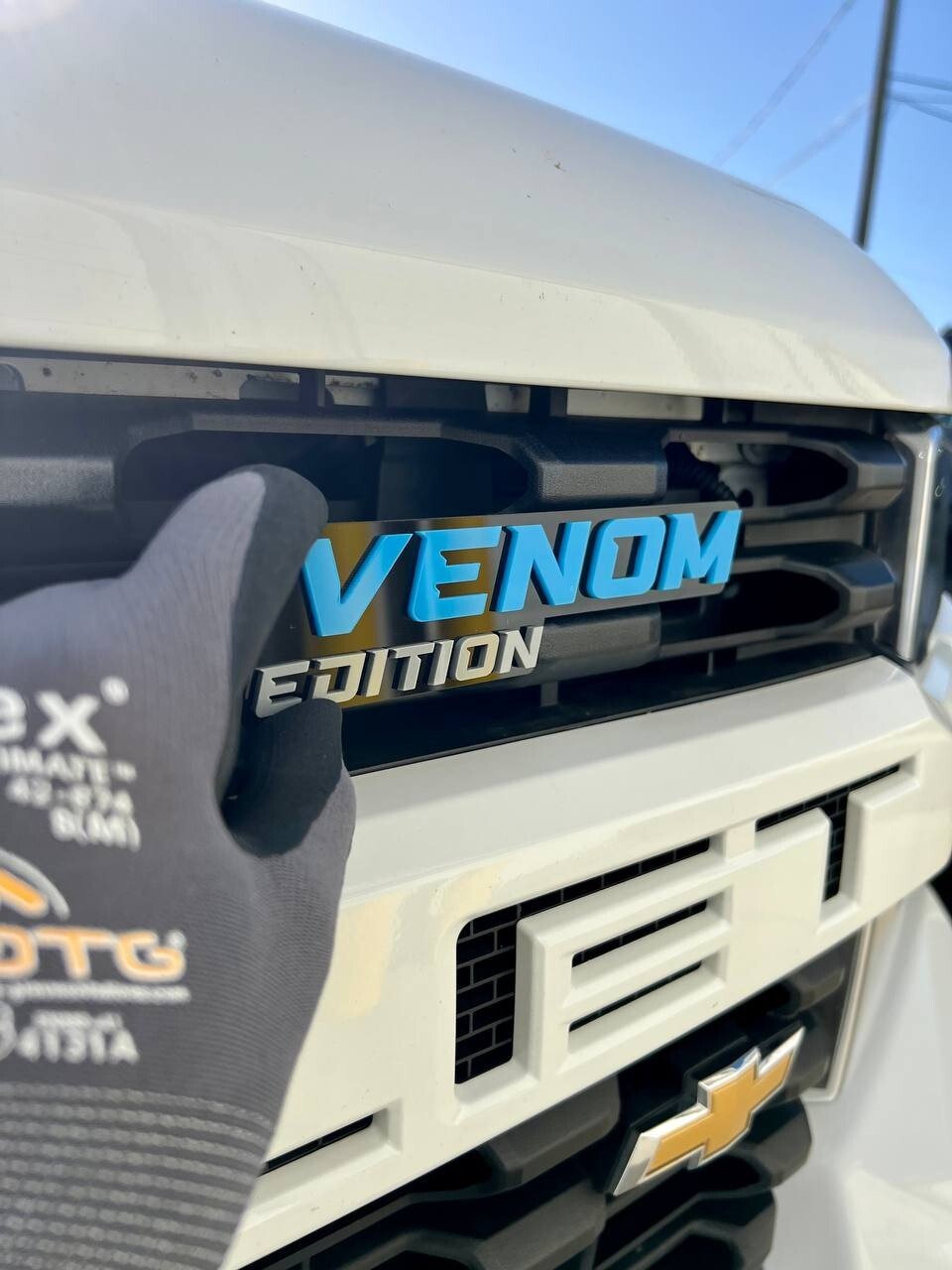 1pcs Venom Edition Emblem Car Badges Badass 3D Sticker Decal Multicolor