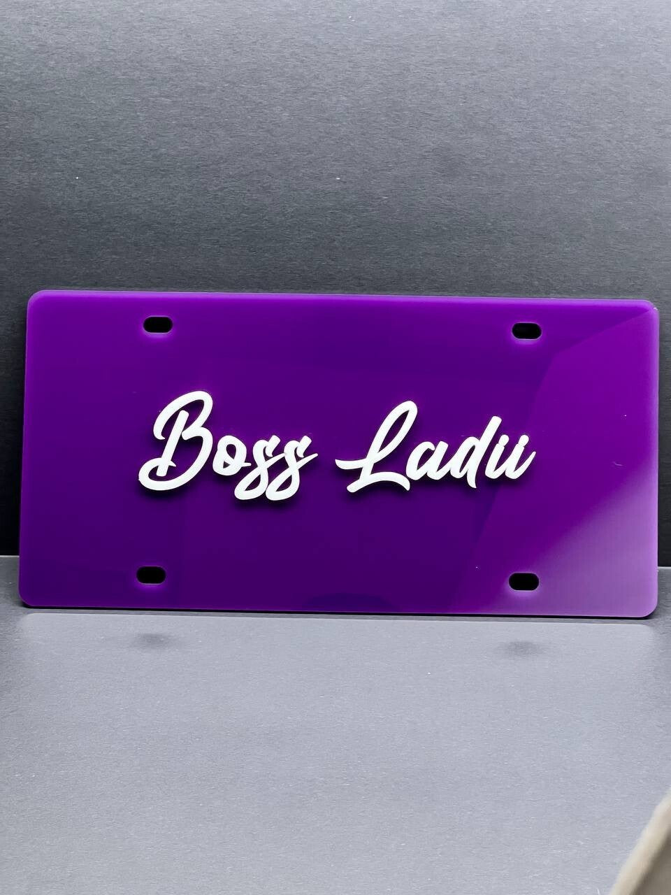 Custom License plate Car Tag Personalized Acrylic 12x6 License Plate car truck