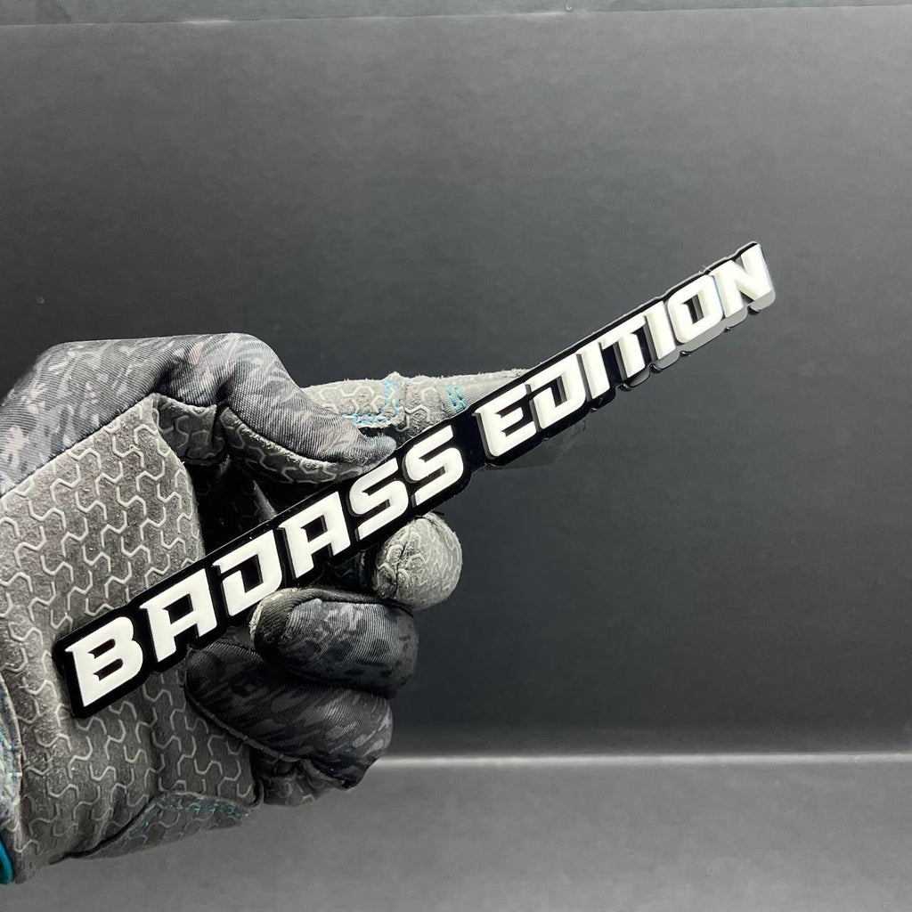 Badass Edition Emblem Badge – Custom 3D Acrylic Car Sticker Decal (1PC)