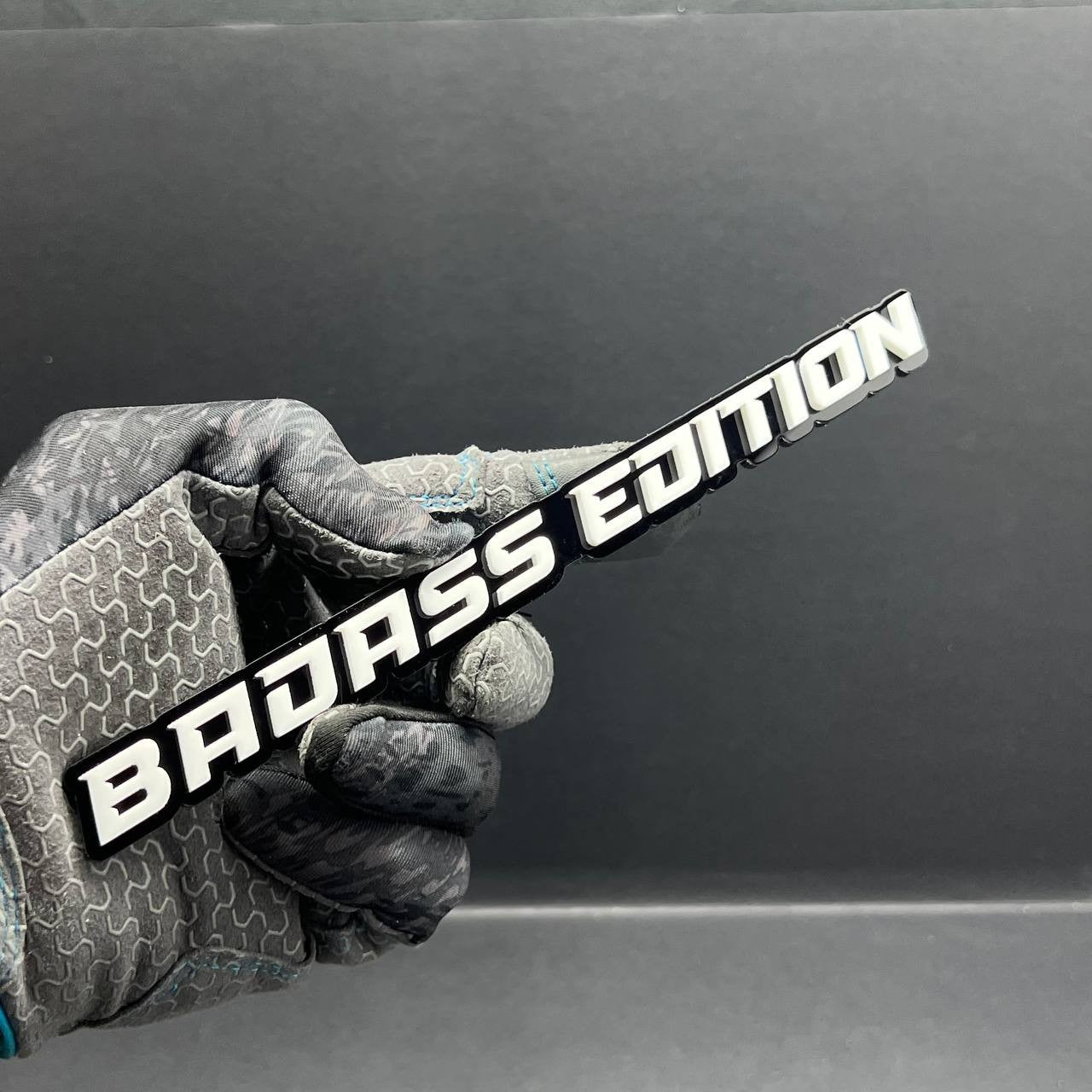 Badass Edition Emblem Badge – Custom 3D Acrylic Car Sticker Decal (1PC)