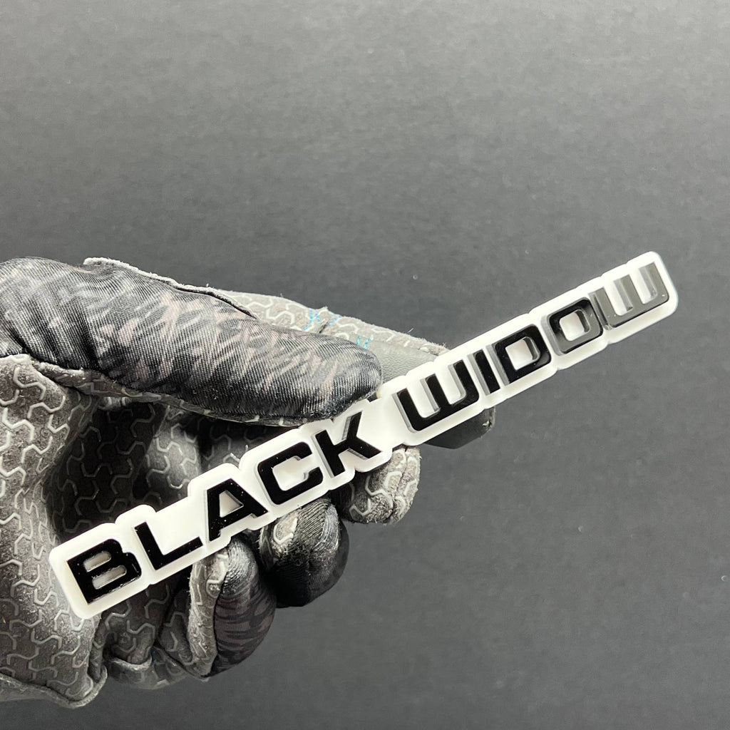 1PC Black Widow Emblem – Durable 3D Acrylic Multicolor Car & SUV Badge
