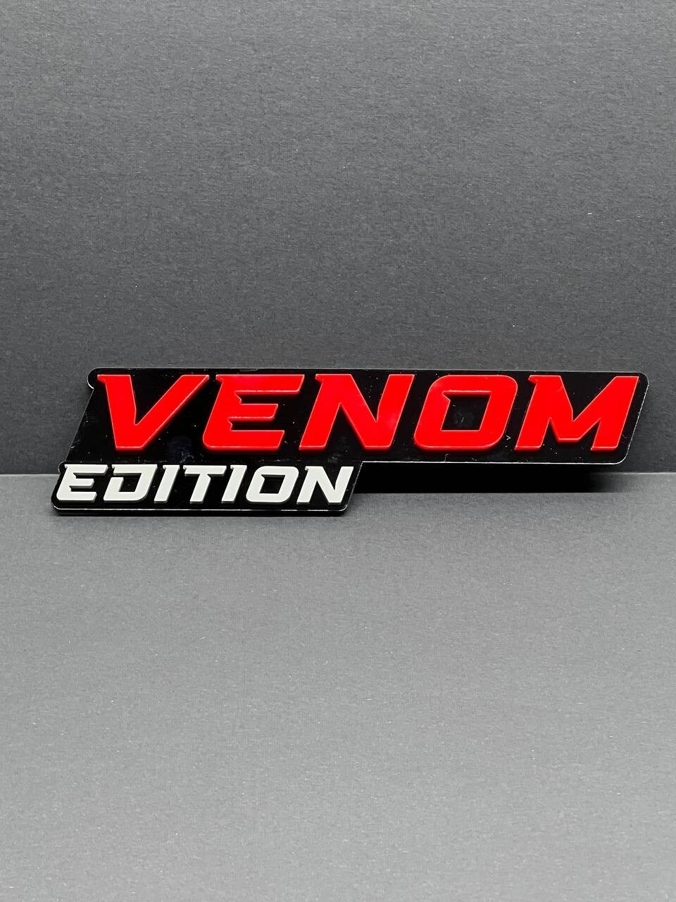 1PCS Red Venom Edition Emblem Car Badges Badass 3D Sticker Decal Multicolor