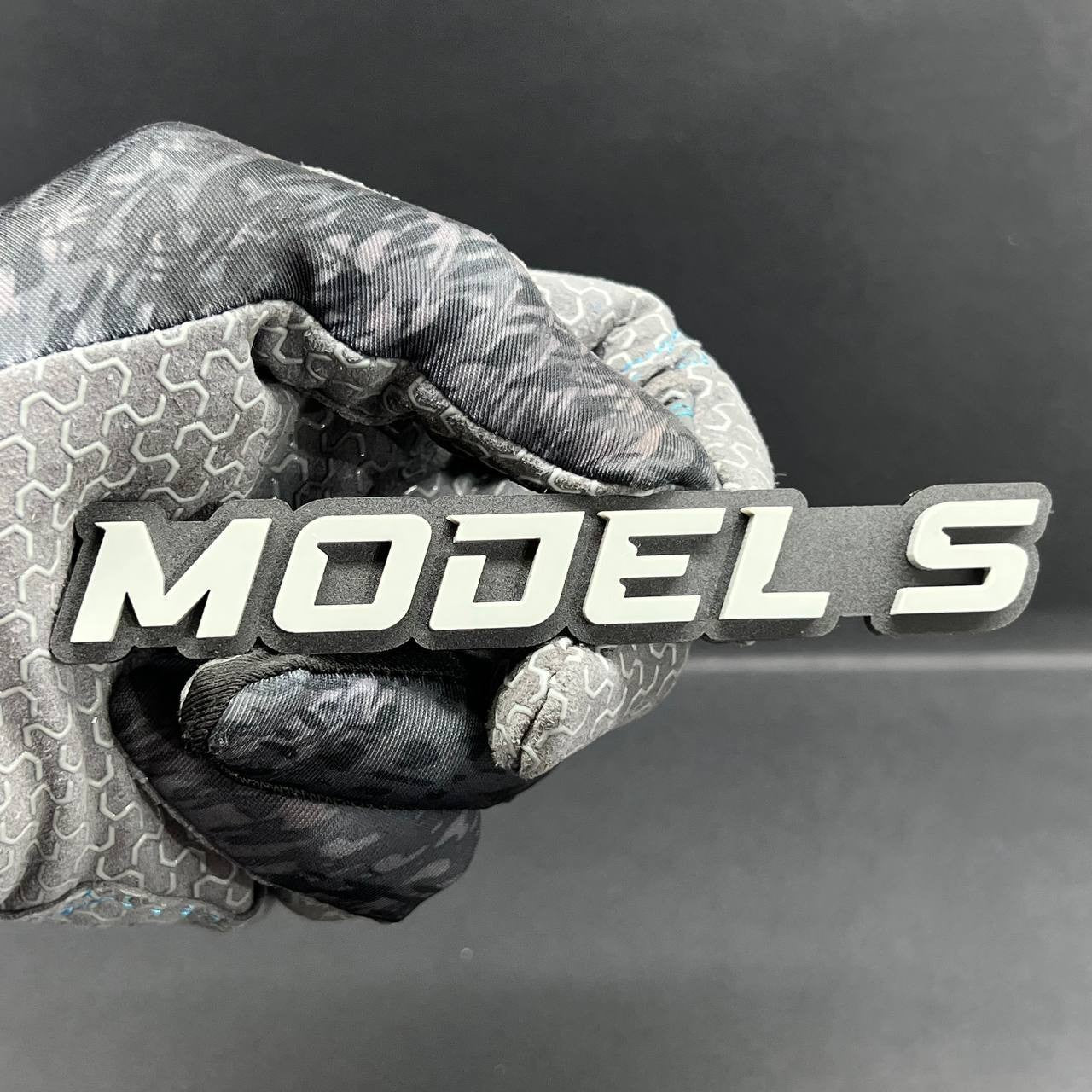 1PC MODEL S Emblem – Acrylic Tailgate or Fender Badge for Car, SUV, Truck