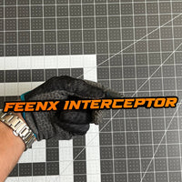 1PCS FEENX INTERCEPTOR Emblem – Durable 3D Multicolor Acrylic Car Exterior Badge