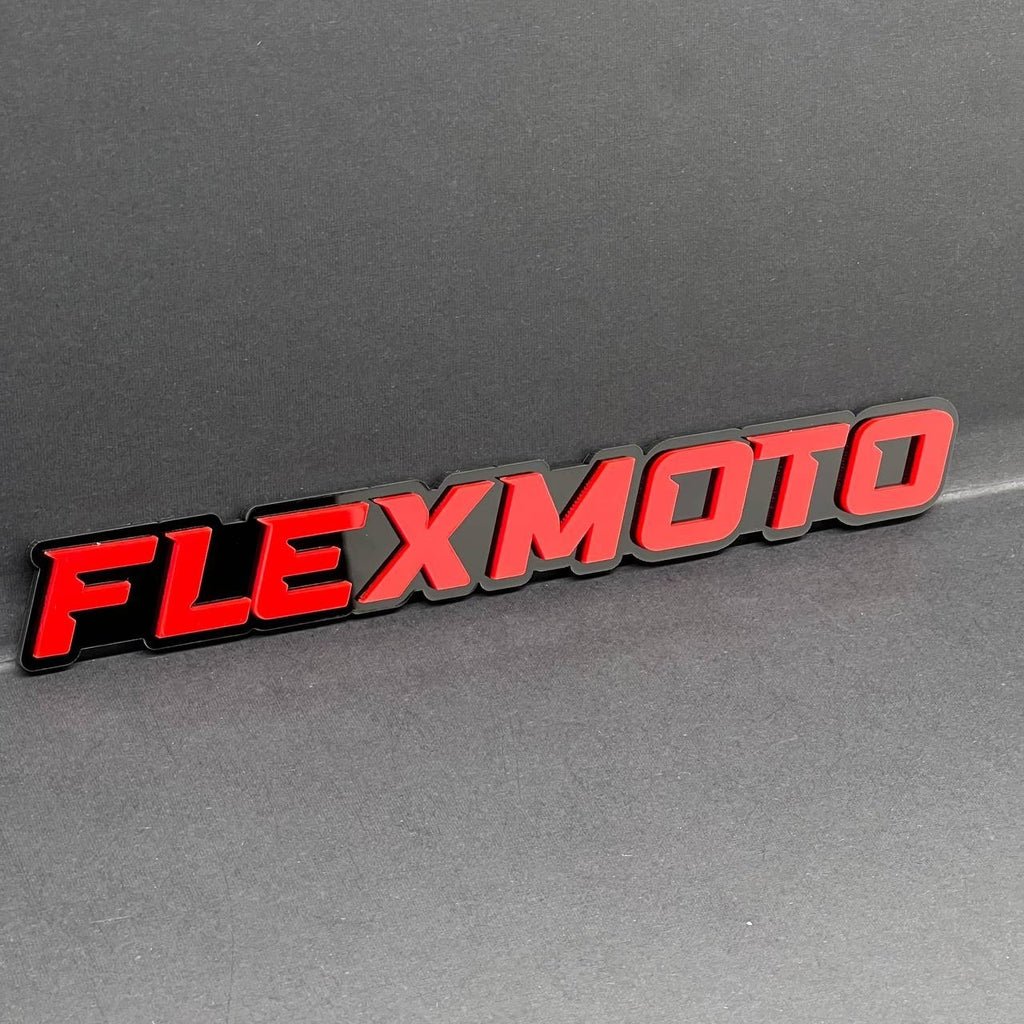 1PC FLEXMOTO Emblem – 3D Acrylic Tailgate or Fender Badge for Truck SUV Car
