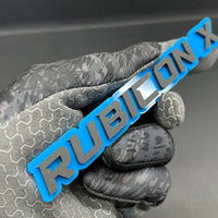 1PC Rubicon X Mate Emblem Custom Fender or Tailgate Badge for Car, SUV, or Truck