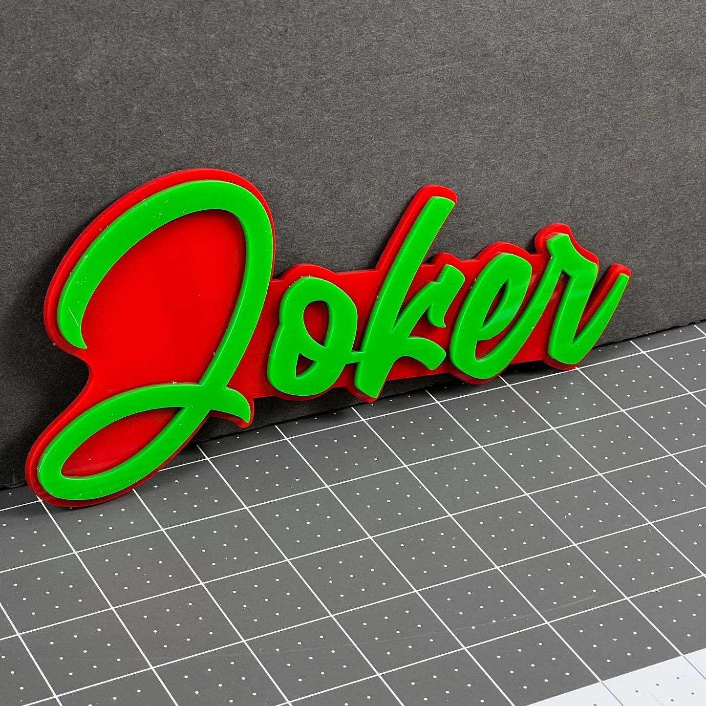 1PC JOKER Emblem – Multicolor 3D Acrylic Custom Badge for Cars & SUVs
