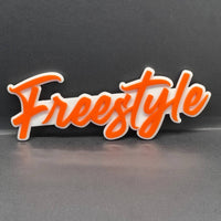 1PC FREESTYLE Logo Emblem – Multicolor 3D Acrylic Car & SUV Decal