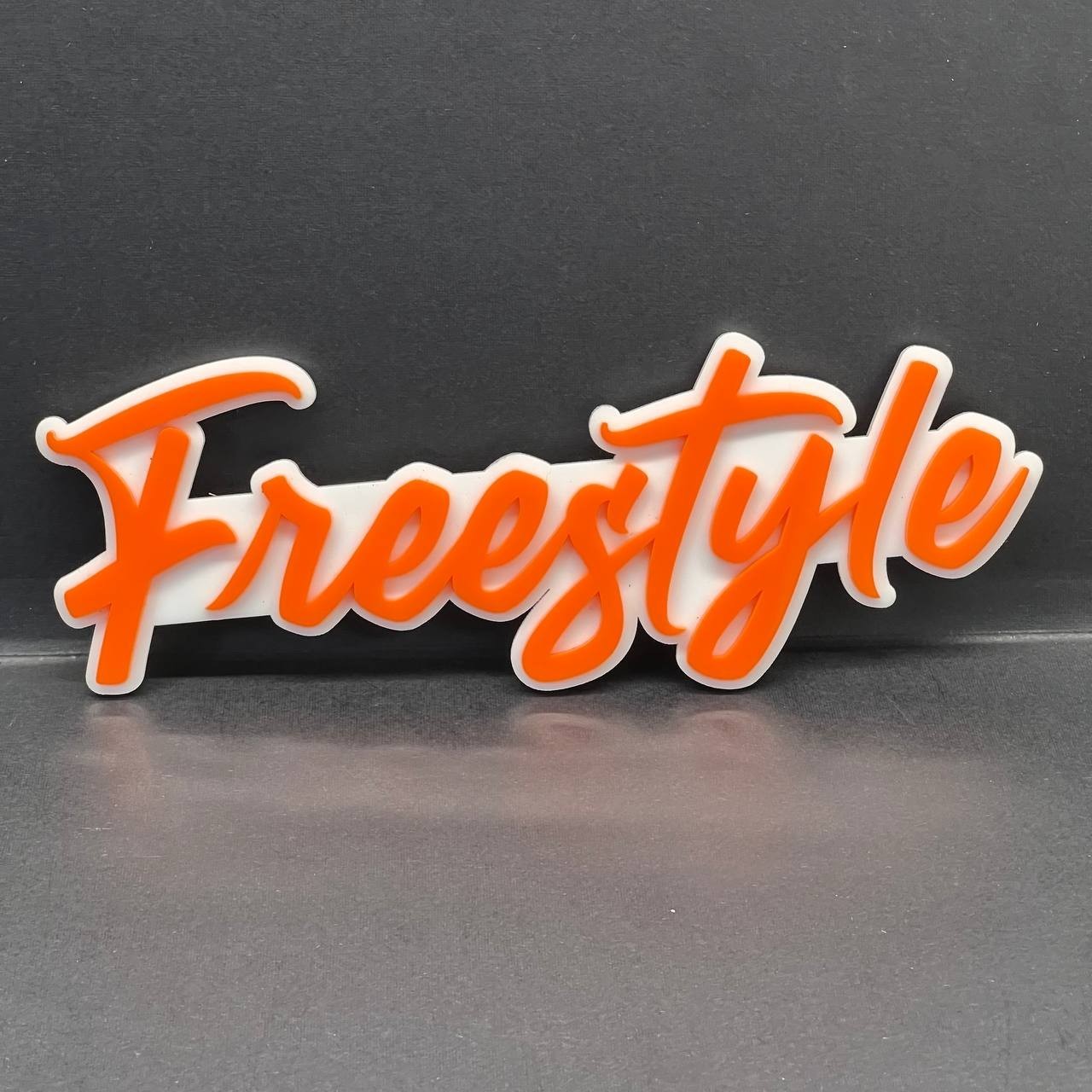 1PC FREESTYLE Logo Emblem – Multicolor 3D Acrylic Car & SUV Decal