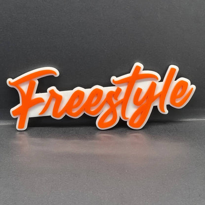 1PC FREESTYLE Logo Emblem – Multicolor 3D Acrylic Car & SUV Decal