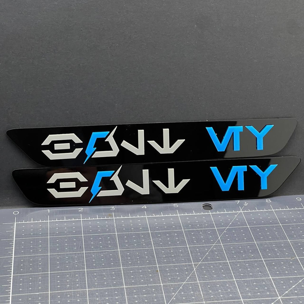 Chevy Bolt EV Blank Emblems 2PCS – Front Fender Badge Sticker Decals