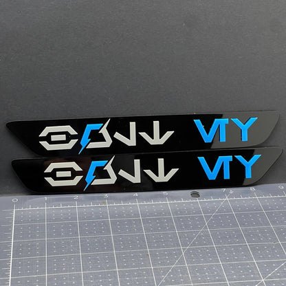 Chevy Bolt EV Blank Emblems 2PCS – Front Fender Badge Sticker Decals