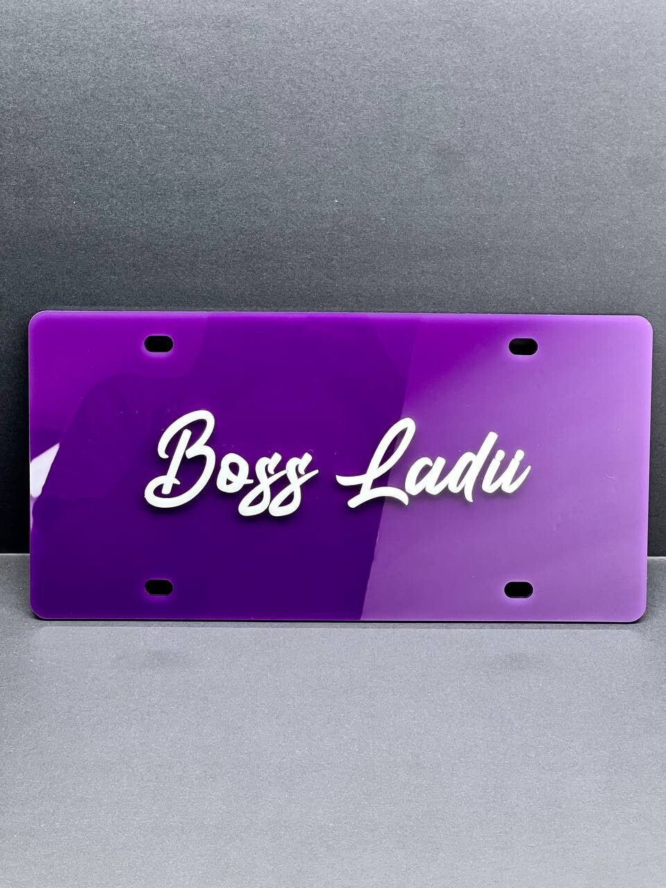 Custom License plate Car Tag Personalized Acrylic 12x6 License Plate car truck