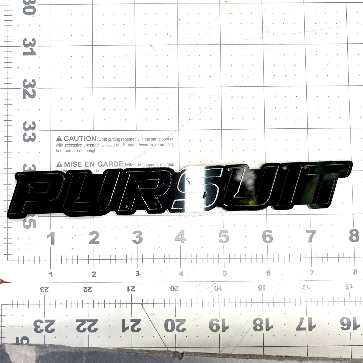 1pcs PURSUIT 3D Emblem – Multicolor Acrylic Car Badge for Fender & Trunk