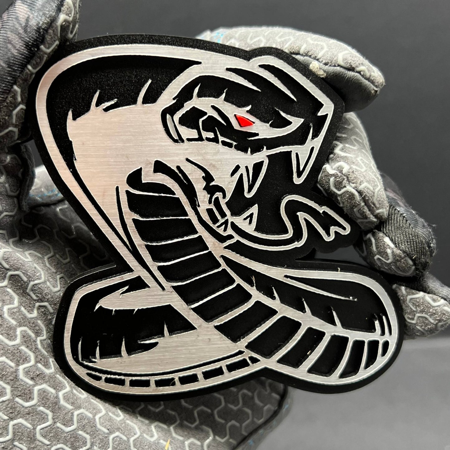 1PC Shelby GT Cobra Snake Emblem – Durable 3D Acrylic Mustang Badge