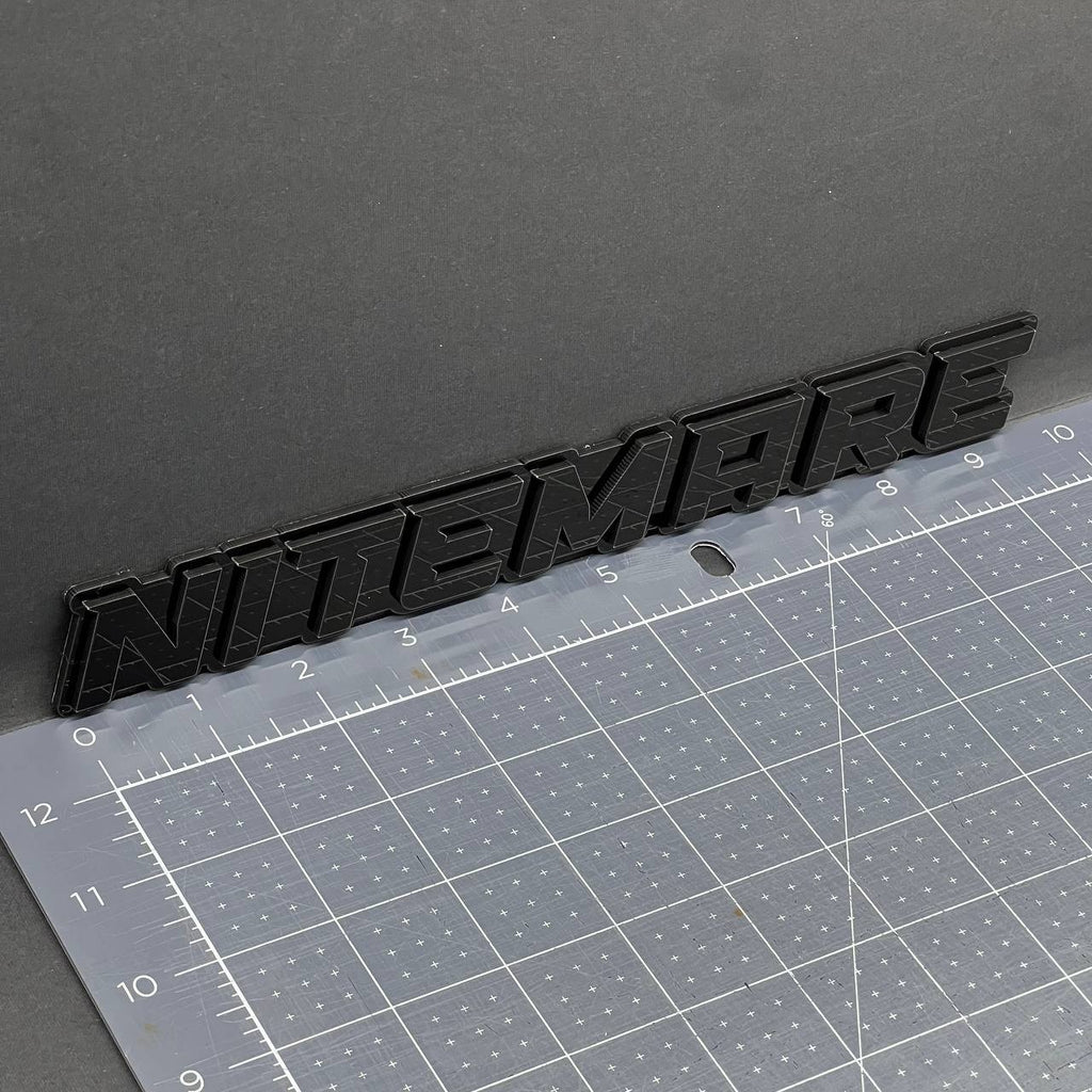 1PC NITEMARE Black 3D Emblem Custom Badge Sticker for Car SUV TRUCK