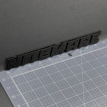 1PC NITEMARE Black 3D Emblem Custom Badge Sticker for Car SUV TRUCK