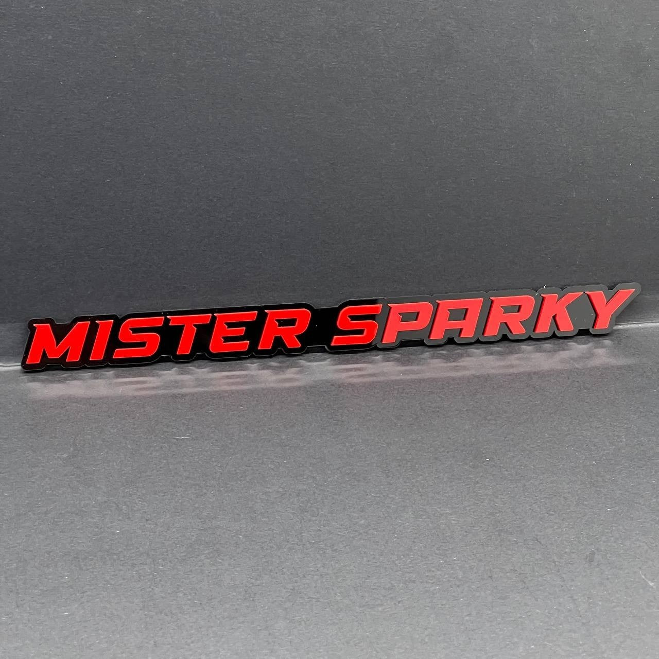 1PC MISTER SPARKY 3D Emblem – Custom Acrylic Car Fender Trunk Tailgate Badge
