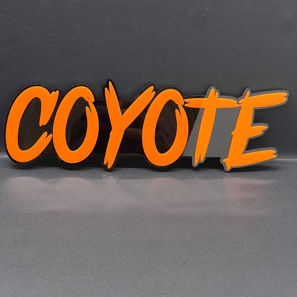 1PC COYOTE 3D Emblem – Custom Fender or Tailgate Badge for Car, SUV, or Truck