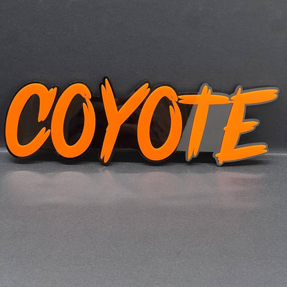 1PC COYOTE 3D Emblem – Custom Fender or Tailgate Badge for Car, SUV, or Truck