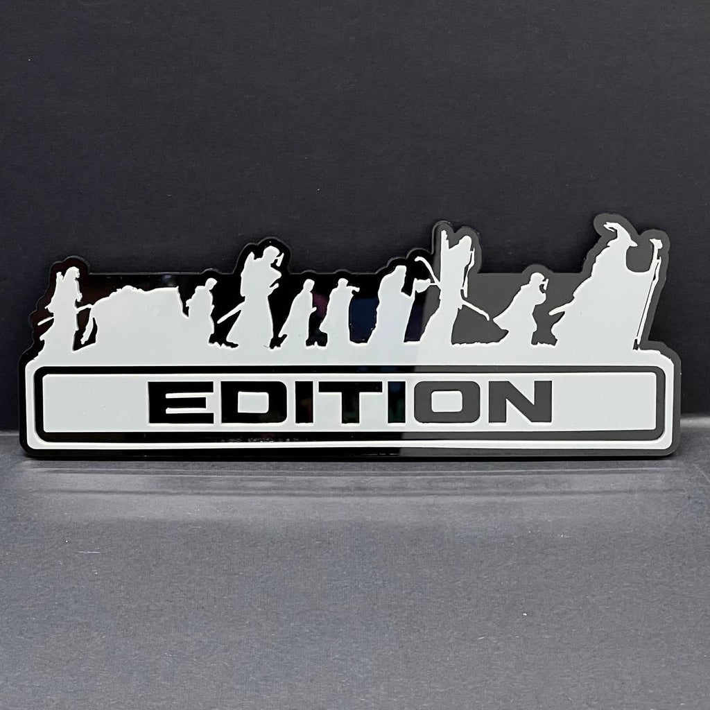 1PC LOTR Grey Edition Emblem Car Badges Badass 3D Sticker LOTR  Decal Multicolor