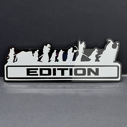 1PC LOTR Grey Edition Emblem Car Badges Badass 3D Sticker LOTR  Decal Multicolor