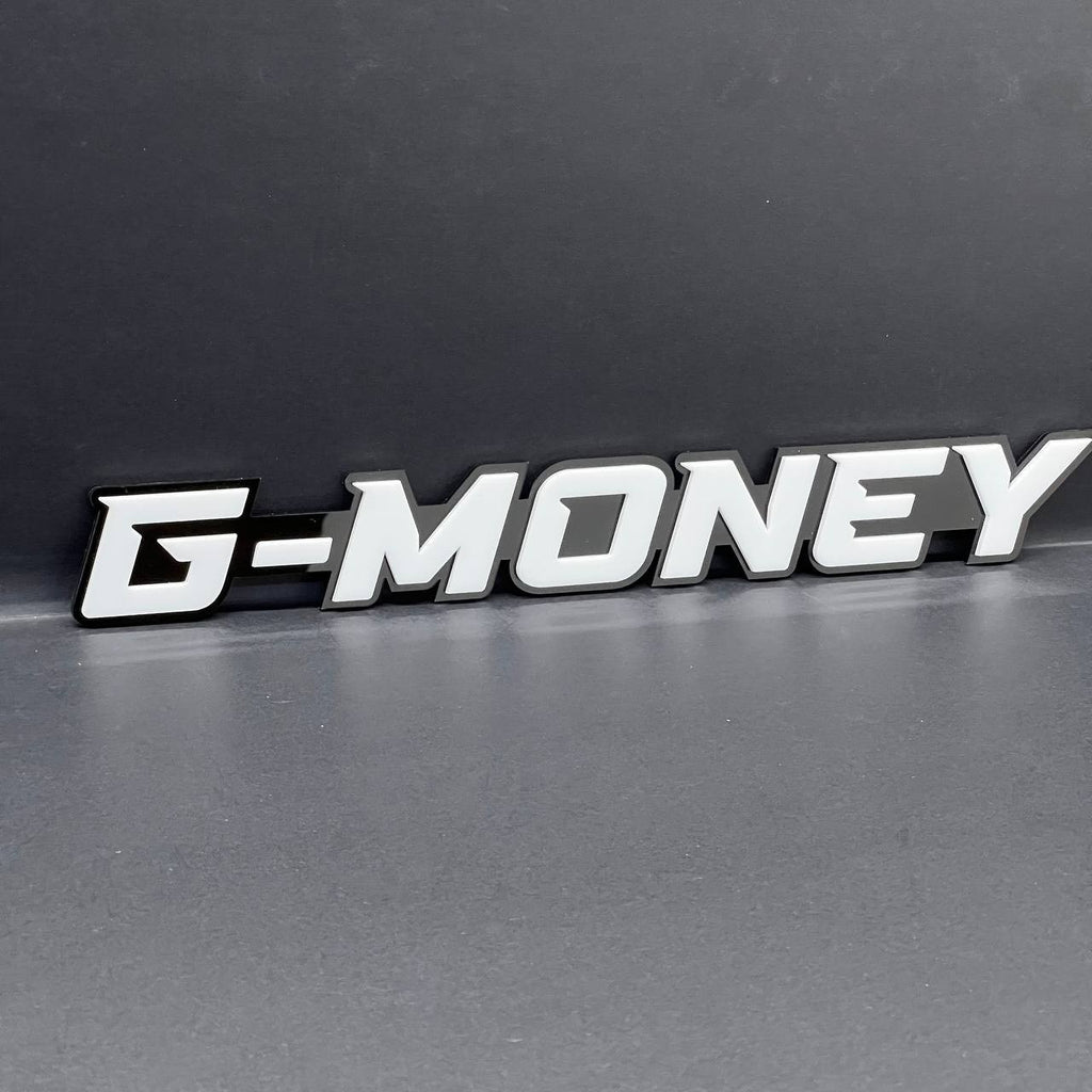 1pcs G-MONEY 3D Emblem – Custom Fender or Tailgate Badge for Car, SUV, or Truck