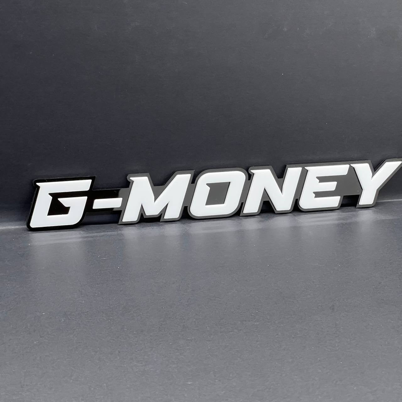 1pcs G-MONEY 3D Emblem – Custom Fender or Tailgate Badge for Car, SUV, or Truck