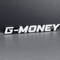 1pcs G-MONEY 3D Emblem – Custom Fender or Tailgate Badge for Car, SUV, or Truck