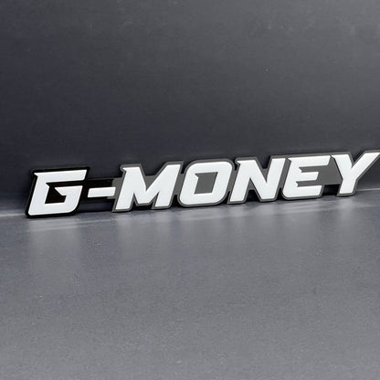 1pcs G-MONEY 3D Emblem – Custom Fender or Tailgate Badge for Car, SUV, or Truck