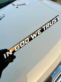 IN GOD WE TRUST Multicolor Badges Emblem Car/Truck, BADGES Emblem (1PC)