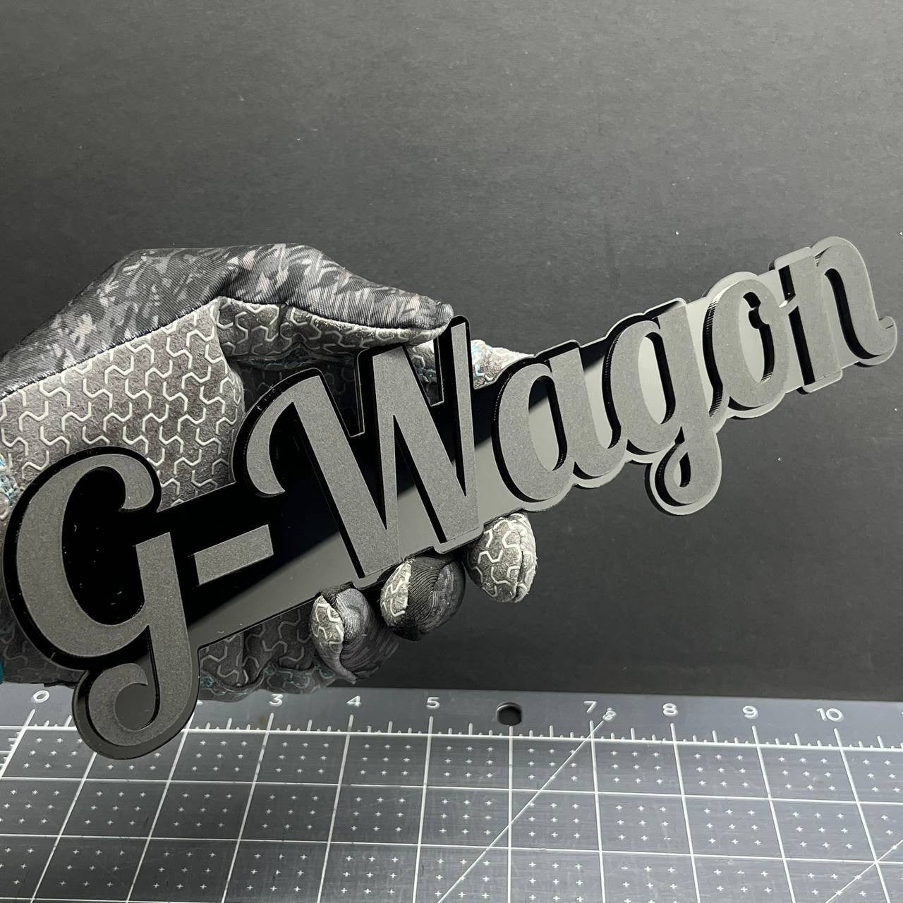 1X G-Wagon Black Emblem 3D Mercedes G-Class Badge for Rear, Fender, or Tailgate