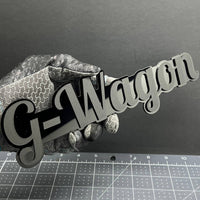 1X G-Wagon Black Emblem 3D Mercedes G-Class Badge for Rear, Fender, or Tailgate