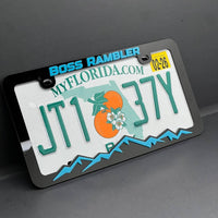 BOSS RAMBLER License Plate Frame Cover – Car Tag Frame for Truck SUV Car