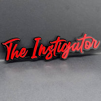 1PC THE Instigator Emblem – 3D Acrylic Multicolor Car Truck SUV Tailgate Badge