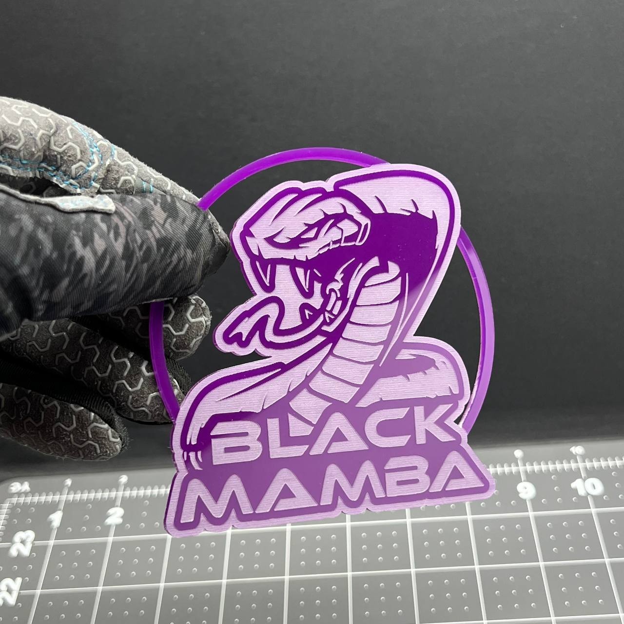 1PC Cobra Snake Emblem – 3D Acrylic Badge Decal Fits Ford Mustang Shelby GT