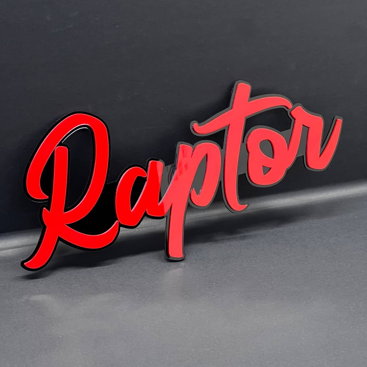 1PC RAPTOR 3D Lettering Emblem – Exterior Badge Decal for Trunk Fender or Door