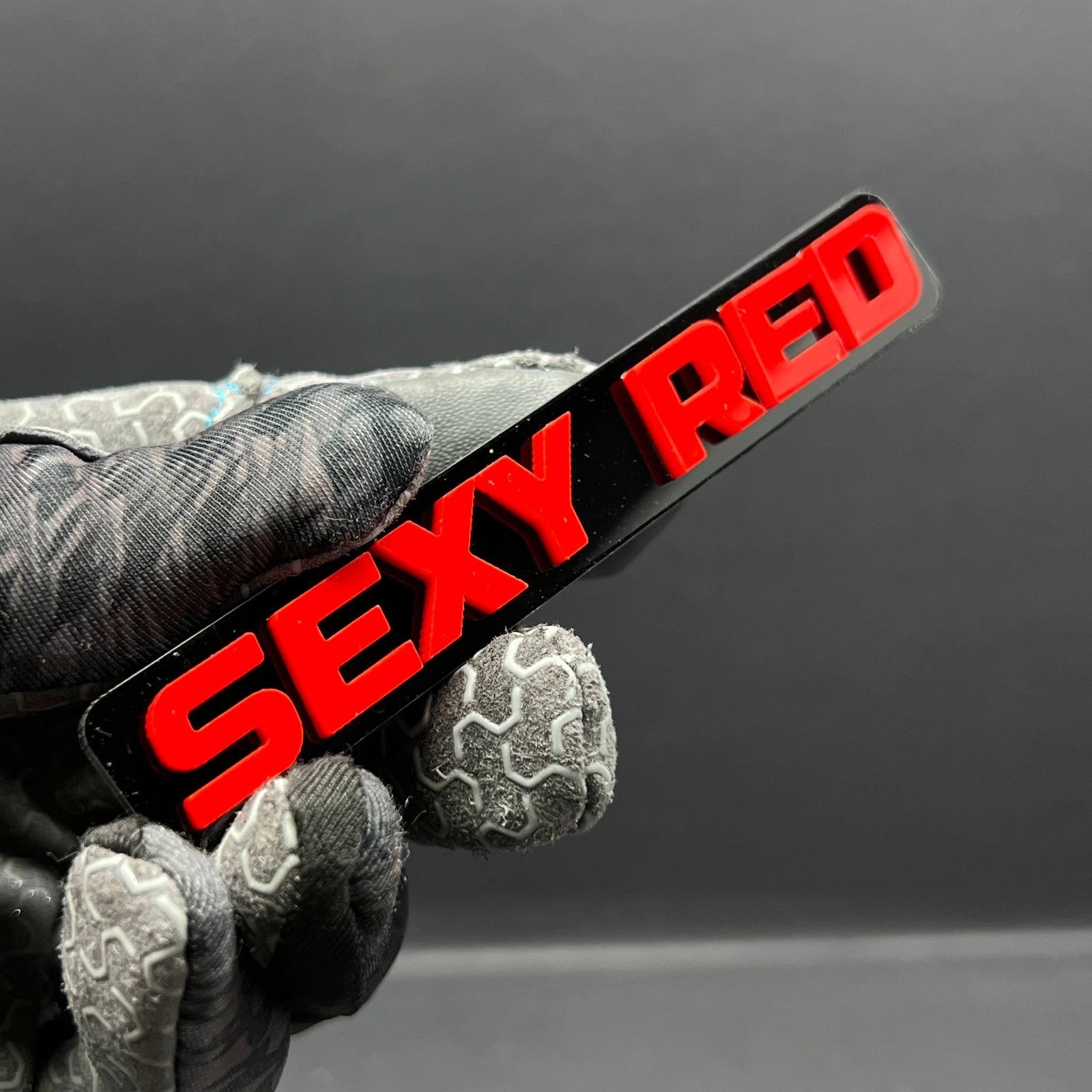 1pcs SEXY RED 3D Emblem – Multicolor Acrylic Badge for Car, SUV & Truck