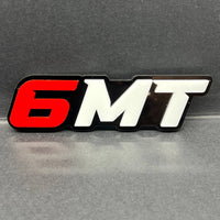 6MT 3D Emblem – Custom Multicolor Acrylic Car Exterior Badge (1PC)