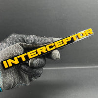1PC INTERCEPTOR Emblem – Custom 3D Acrylic Fender & Tailgate Car Badge Decal