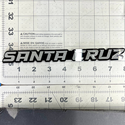1PC SANTA CRUZ Emblem – Custom 3D Acrylic Fender & Tailgate Car Badge