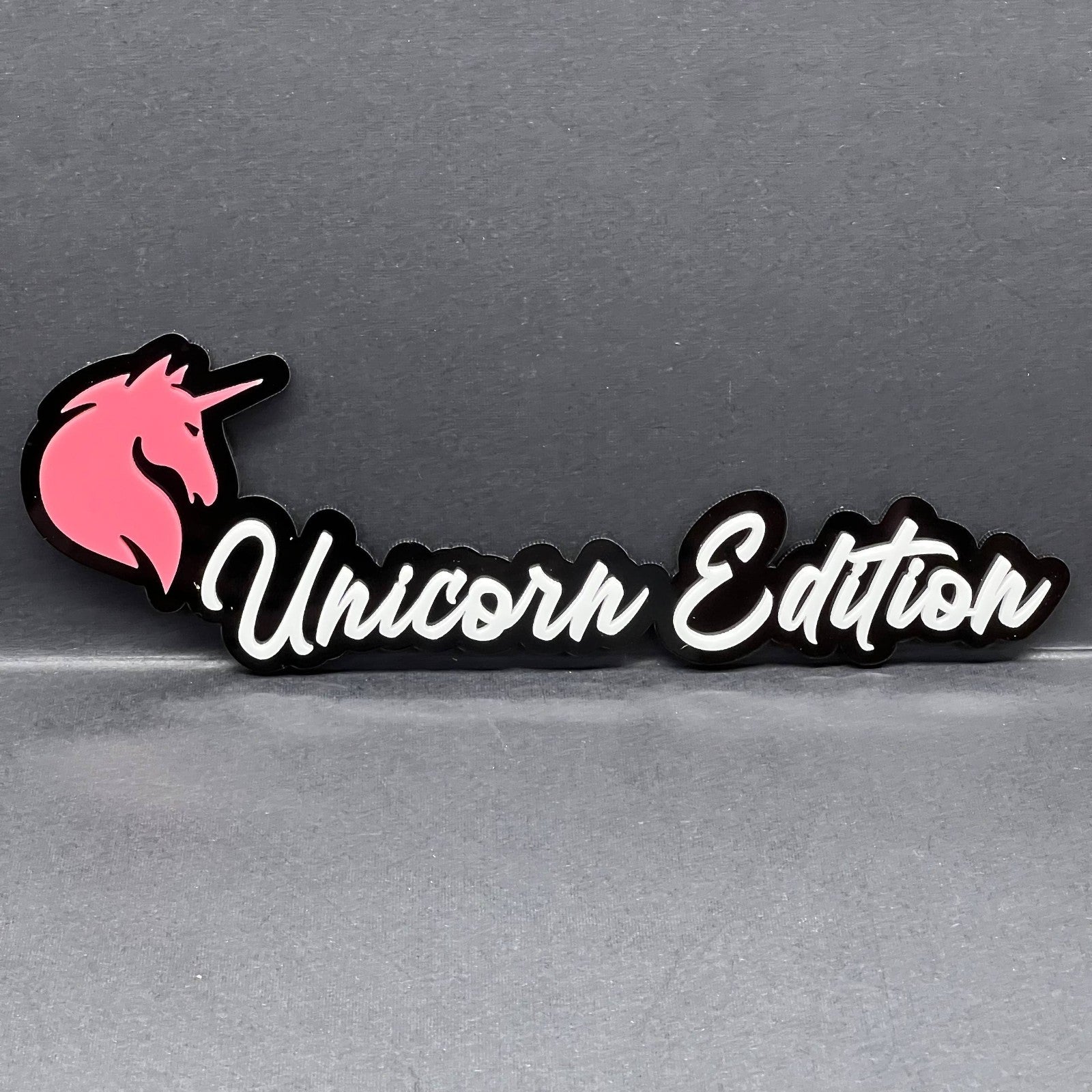 1pc Unicorn Edition Multicolor Emblem 3D Acrylic Car, SUV & Truck Badge Sticker