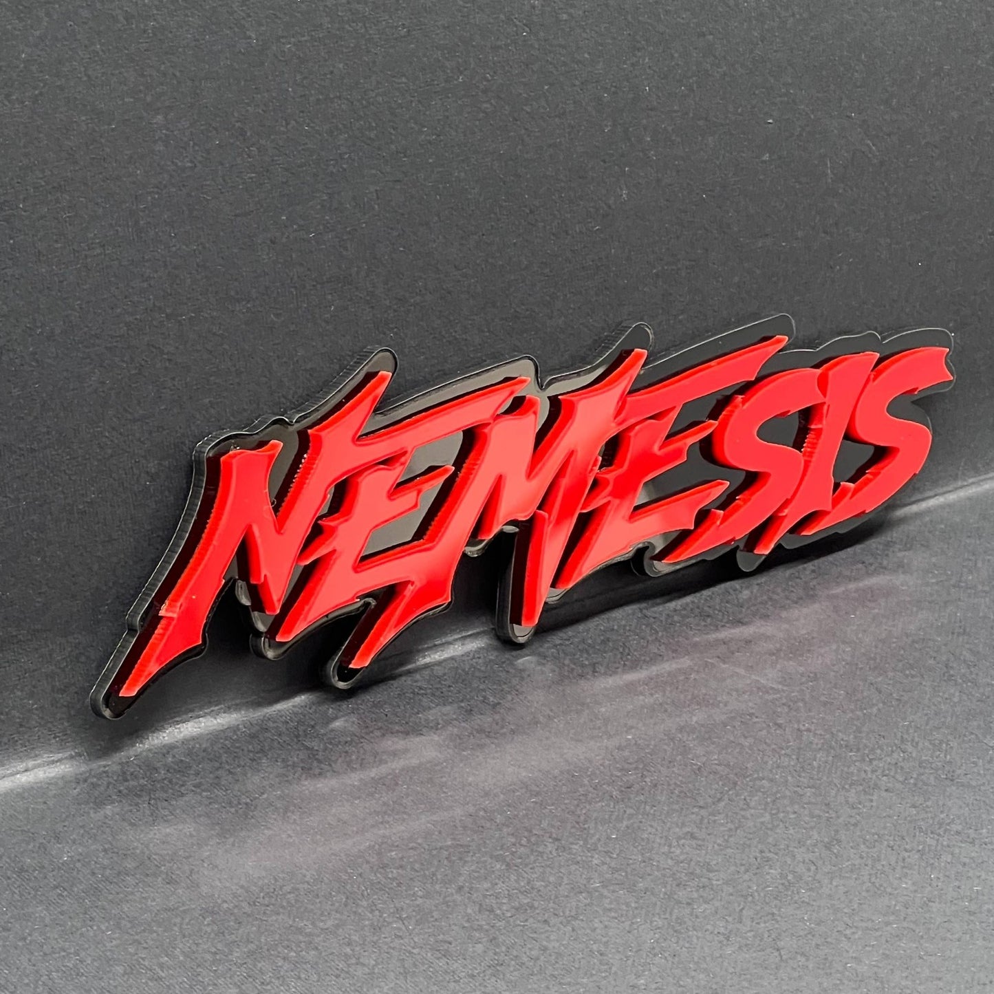 1PC NEMESIS Emblem – Custom Multicolor 3D Acrylic Car & Truck Badge