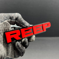 REEP 3D Emblem – Custom Multicolor Acrylic Car Exterior Badge (1PC)