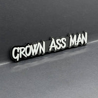 1PC GROWN ASS MAN Logo Emblem – Multicolor Acrylic Fender & Tailgate Badge