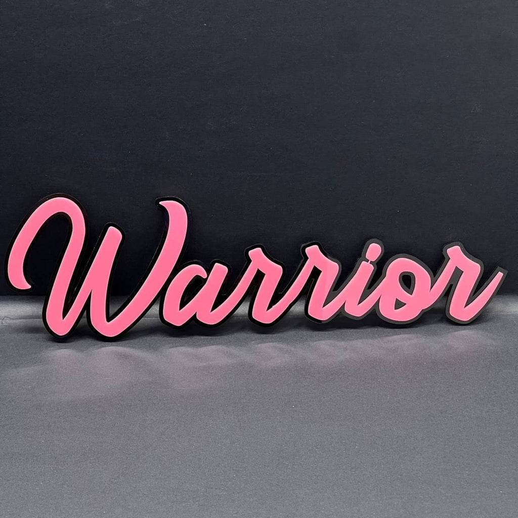 1pcs Warrior 3D Emblem – Custom Fender or Tailgate Badge for Car, SUV, or Truck