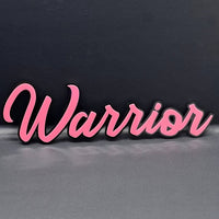 1pcs Warrior 3D Emblem – Custom Fender or Tailgate Badge for Car, SUV, or Truck