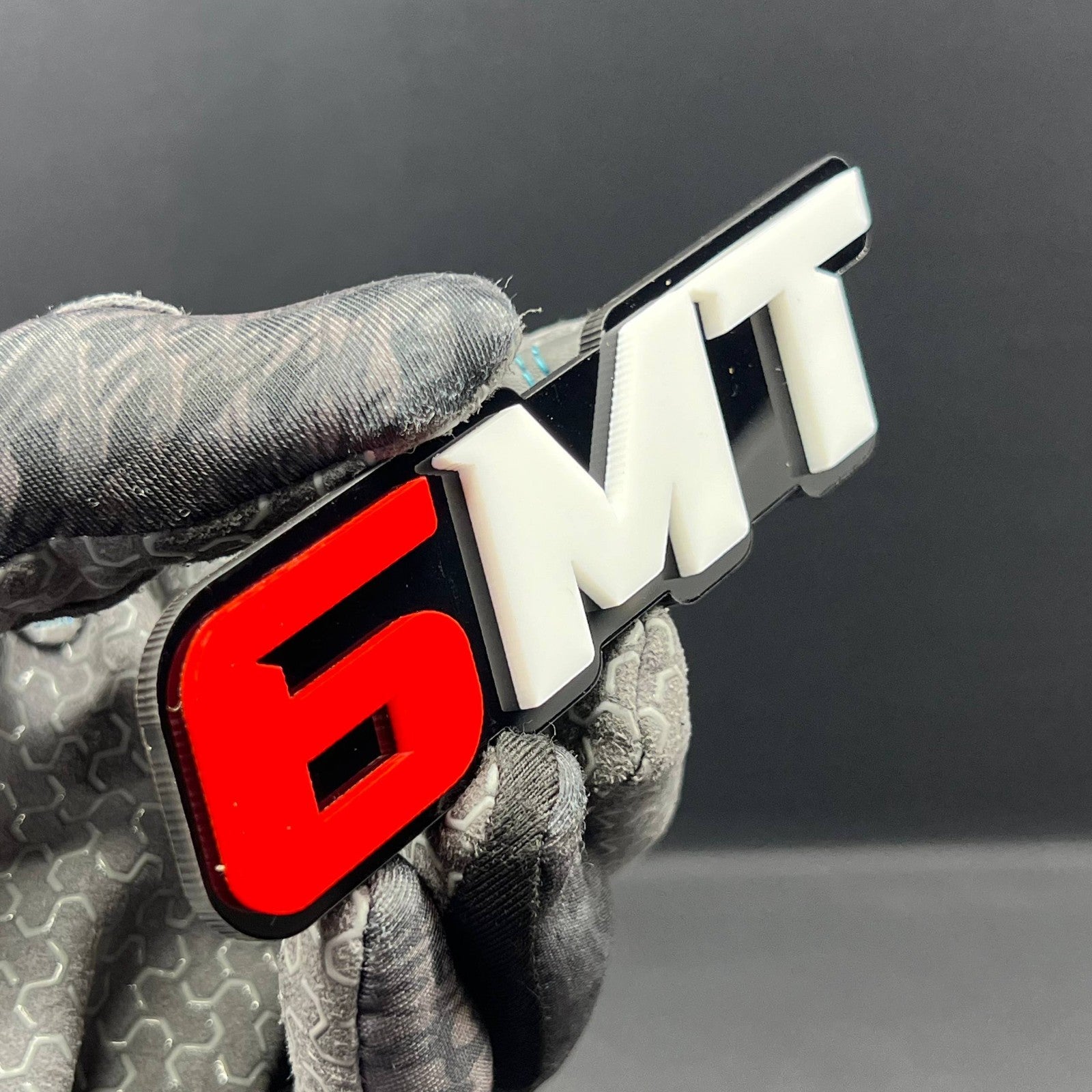 6MT 3D Emblem – Custom Multicolor Acrylic Car Exterior Badge (1PC)