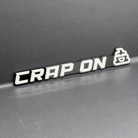 1PC CRAP ON 3D Lettering Emblem – Exterior Badge Decal for Trunk Fender or Door