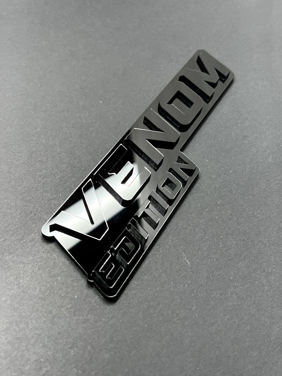 1pcs Venom Black Edition Emblem Car Badges Badass 3D Sticker Decal Multicolor